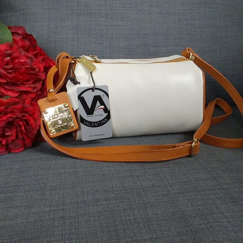 Nwt Valentina Leather Crossbody Shoulder Bag
